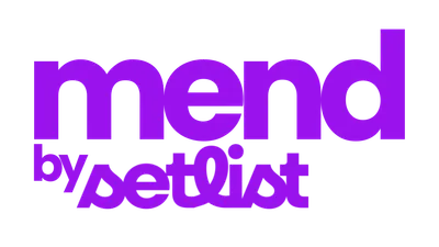 Mend Logo with Setlist Attribution